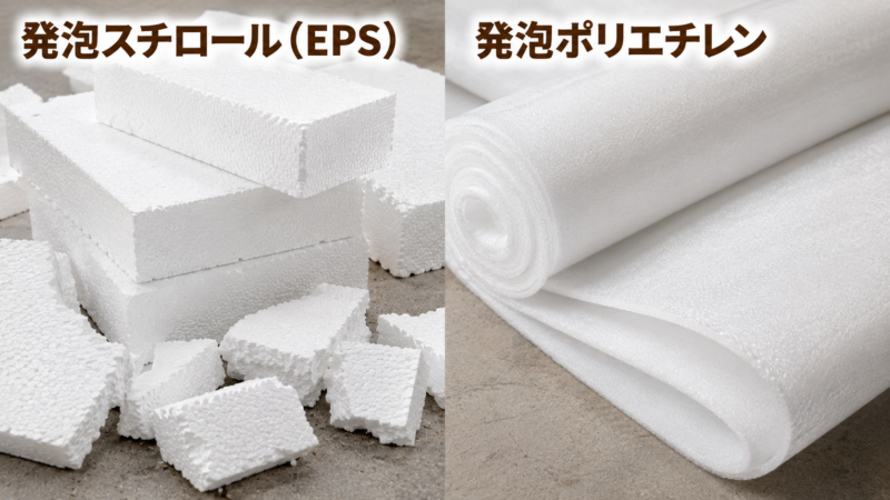 発泡素材の梱包材