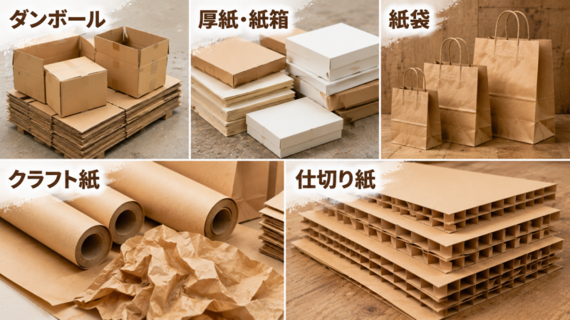 紙製の梱包材