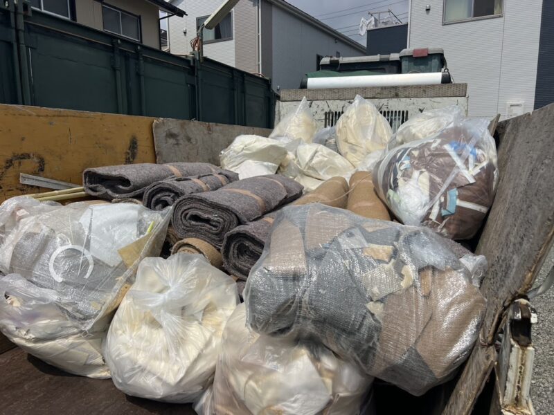 ３ｔダンプに積み込み後