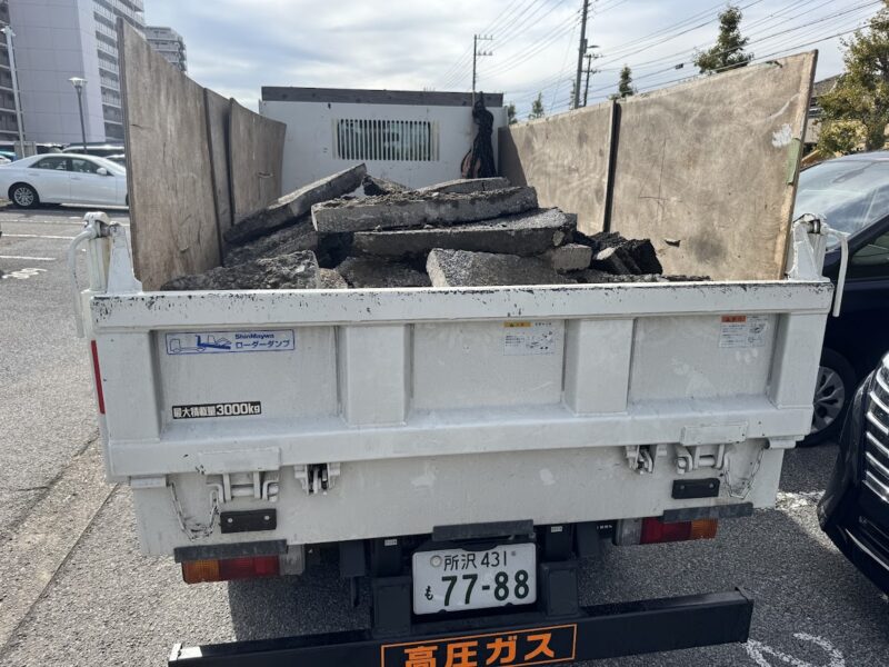 アスファルト積載後