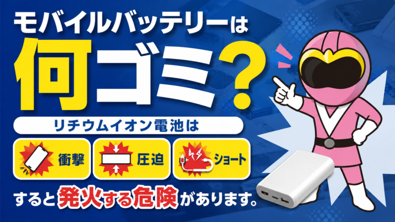 モバイルバッテリー何ゴミ？