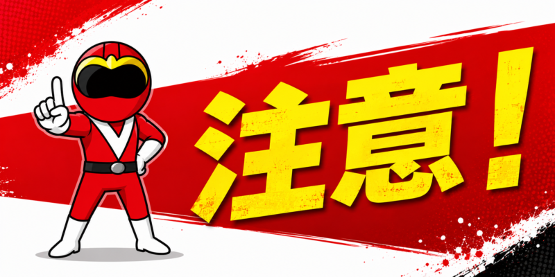 注意！