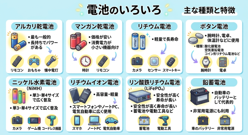 電池の種類