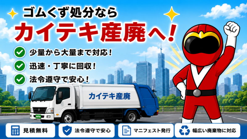 カイテキにゴムの処分