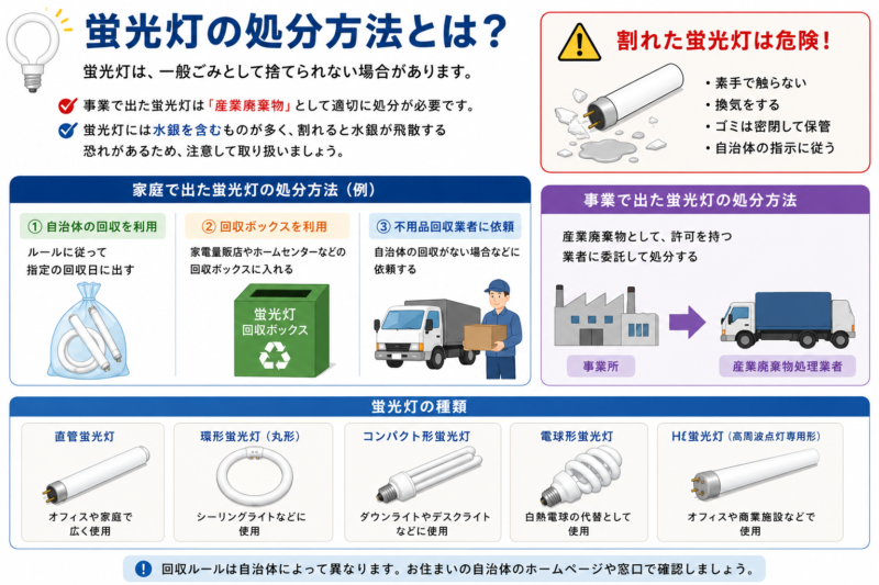 蛍光灯処分方法