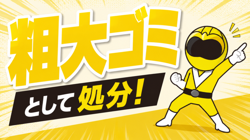 粗大ゴミとして処分