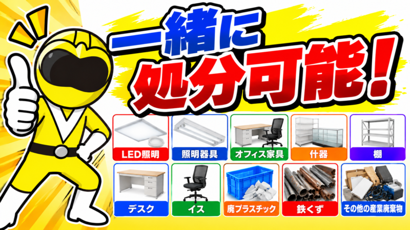 一緒に処分可能！