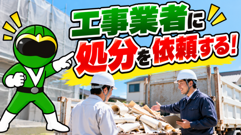 工事業者に依頼する！