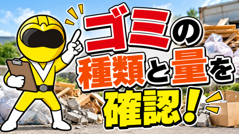 ゴミの種類と量を確認!