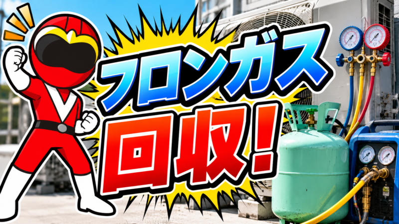 フロンガス回収！