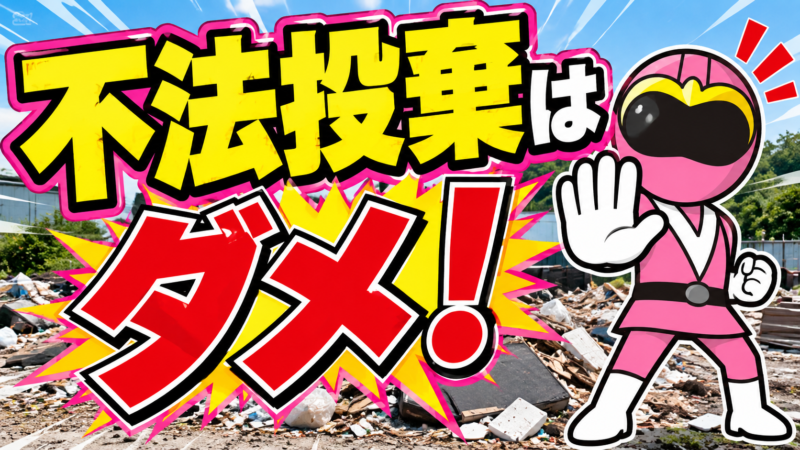 不法投棄はダメ！