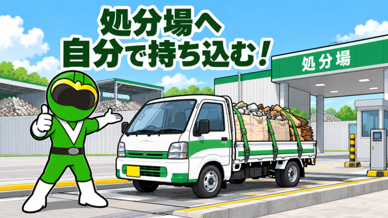 自分で処分場へ持ち込む