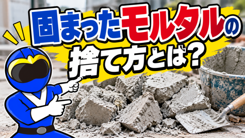 固まったモルタルの捨て方