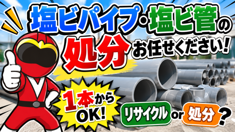 塩ビパイプ・塩ビ管・処分