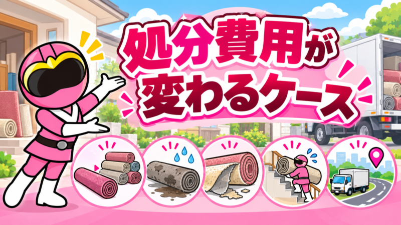 処分費用が変わるケース
