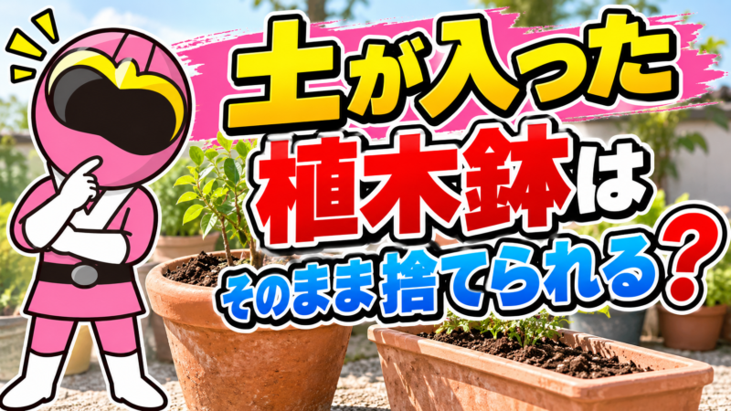 土が入った物もそのまま捨てられる?
